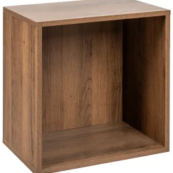 Homeville Drammen væghængt valnød 35,4x35,4x25cm