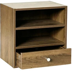 Homeville Drammen væghængt valnød 35,4x35,4x25cm