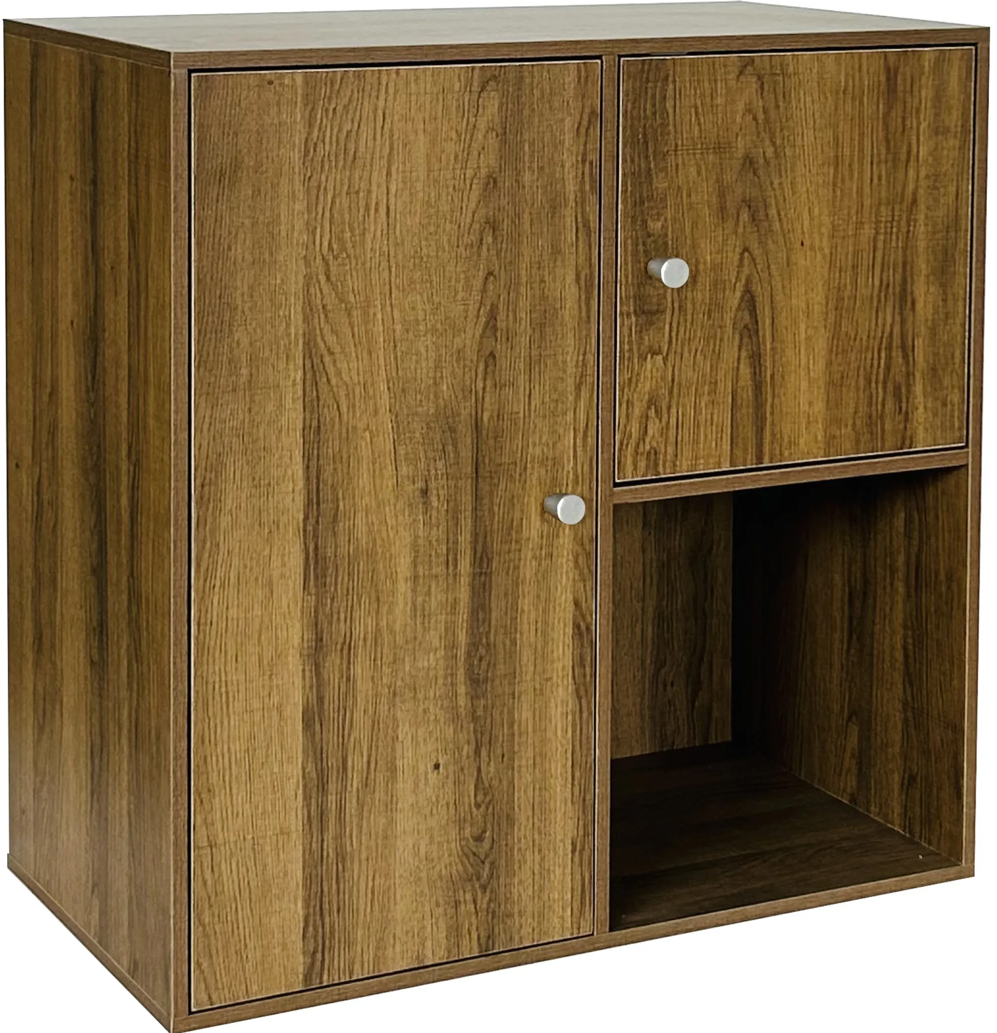 Homeville Drammen væghængt valnød 69,6x69,6x38cm