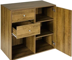 Homeville Drammen væghængt valnød 69,6x69,6x38cm