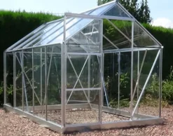 Moreland Drivhus glas sølv 5,97m2