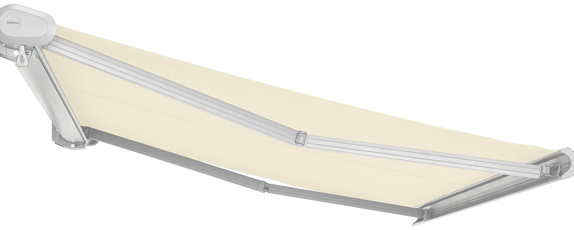 Essence Elektrisk markise lukket 300x250cm creme/hvid
