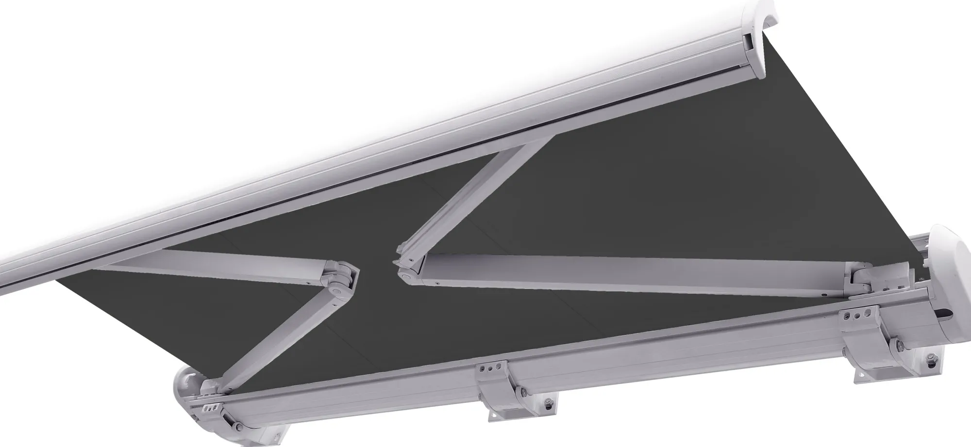 Essence Elektrisk markise lukket 400x300cm antracitgrå/hvid
