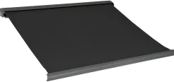 Essence Elektrisk markise lukket 450x300cm sort/antracitgrå