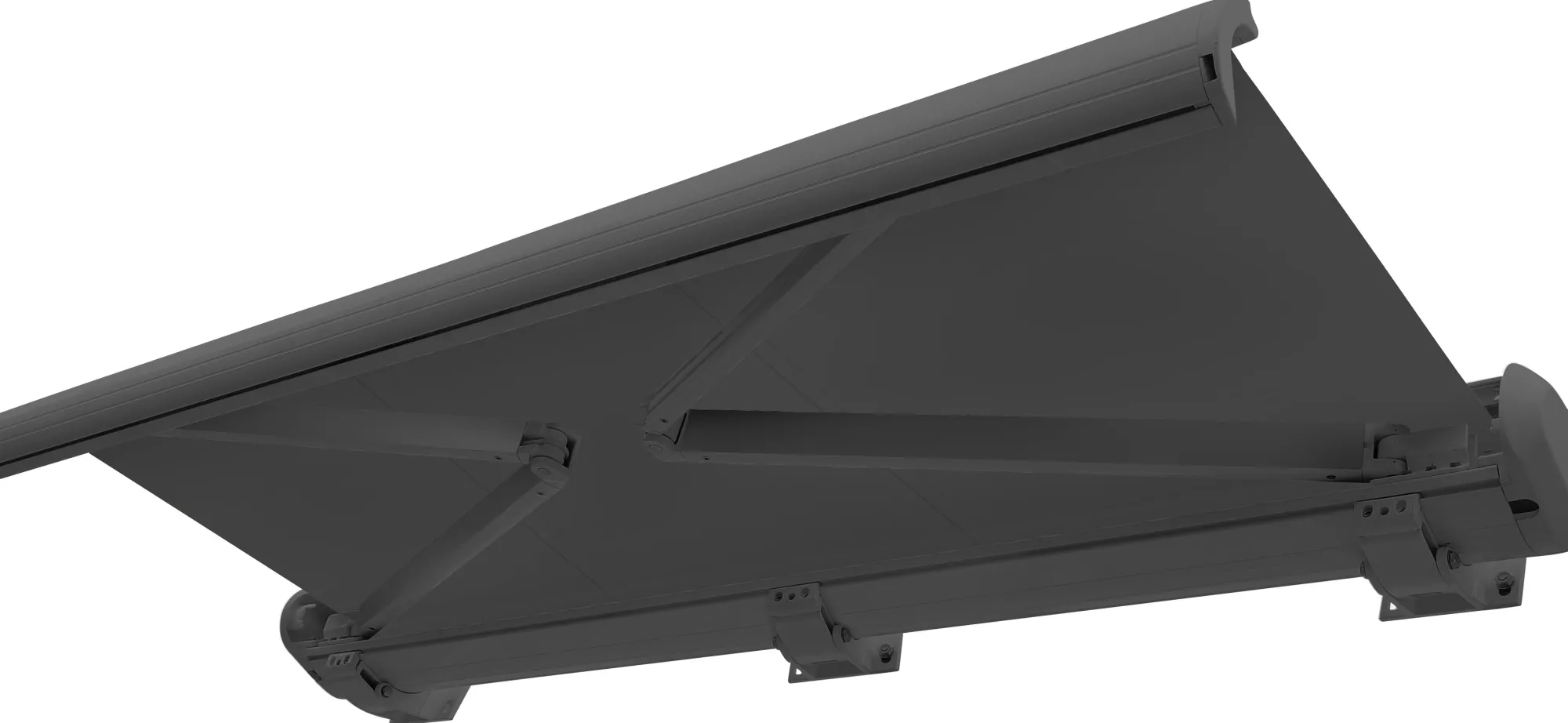 Moreland Elektrisk markise lukket 500x300cm antracitgrå/antracitgrå