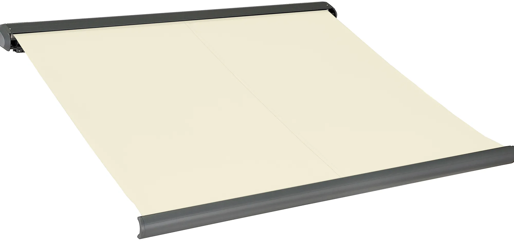 Essence Elektrisk markise lukket 300x250cm creme/antracitgrå