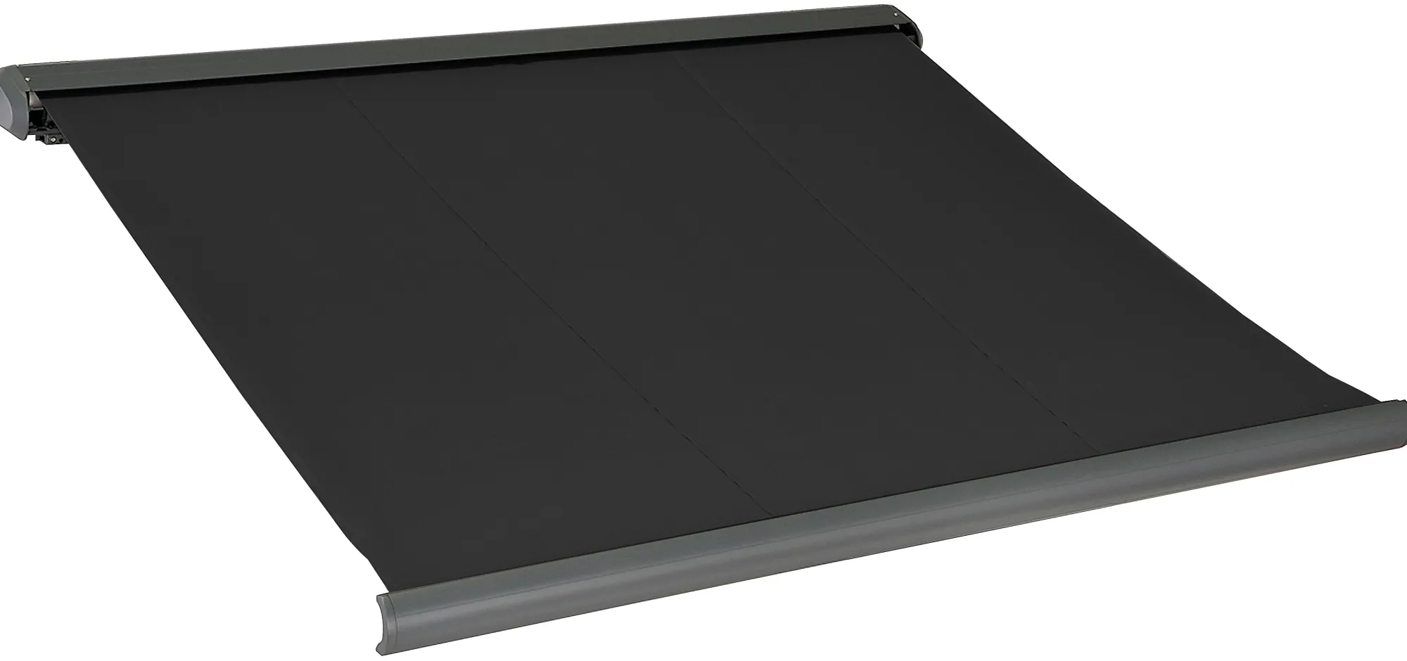 Essence Elektrisk markise lukket 400x300cm sort/antracitgrå