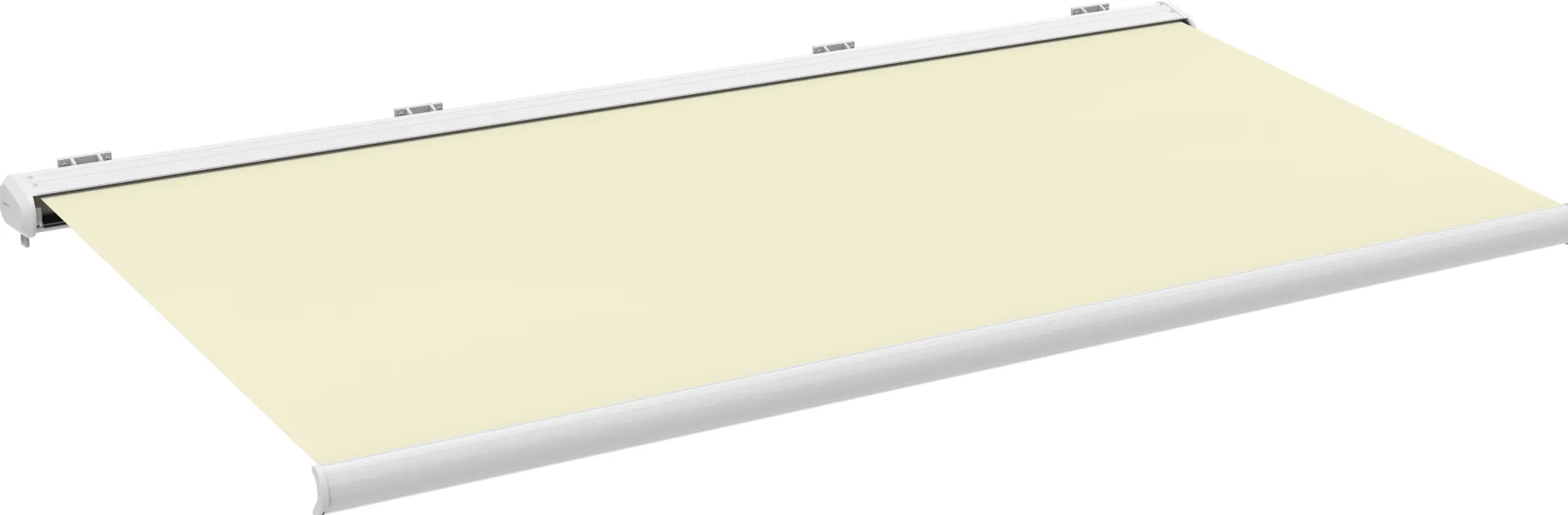 Essence Elektrisk markise lukket 600x300cm hvid/creme