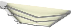 Essence Elektrisk markise lukket 600x300cm hvid/creme