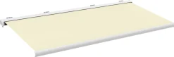 Essence Elektrisk markise lukket 700x300cm hvid/creme
