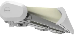Essence Elektrisk markise lukket 700x300cm hvid/creme