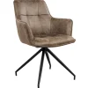 Homeville Elina med drejefunktion suede brun
