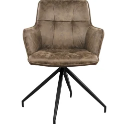 Homeville Elina med drejefunktion suede brun