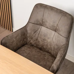 Homeville Elina med drejefunktion suede brun