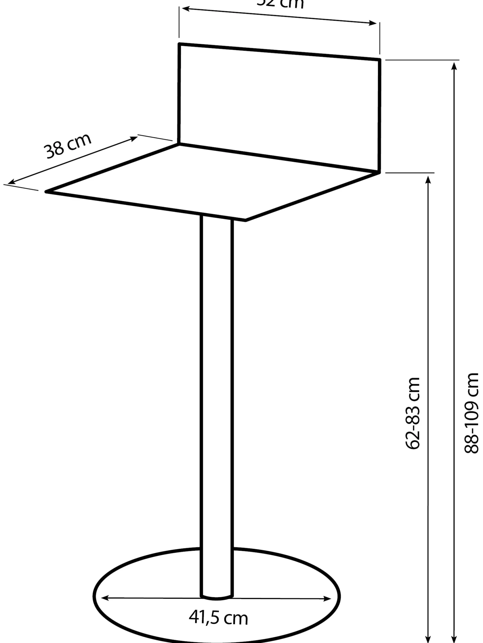 Homeville Emma med gul syning kunstlæder sort/sort