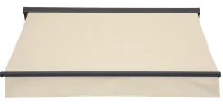 Essence åben elektrisk markise 350x300cm creme/antracitgrå
