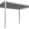 Essence elektrisk LED pergola med lameltag 400x300cm hvid