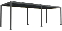Essence elektrisk LED pergola med lameltag 600x300cm antracit