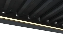 Essence elektrisk LED pergola med lameltag 600x300cm antracit
