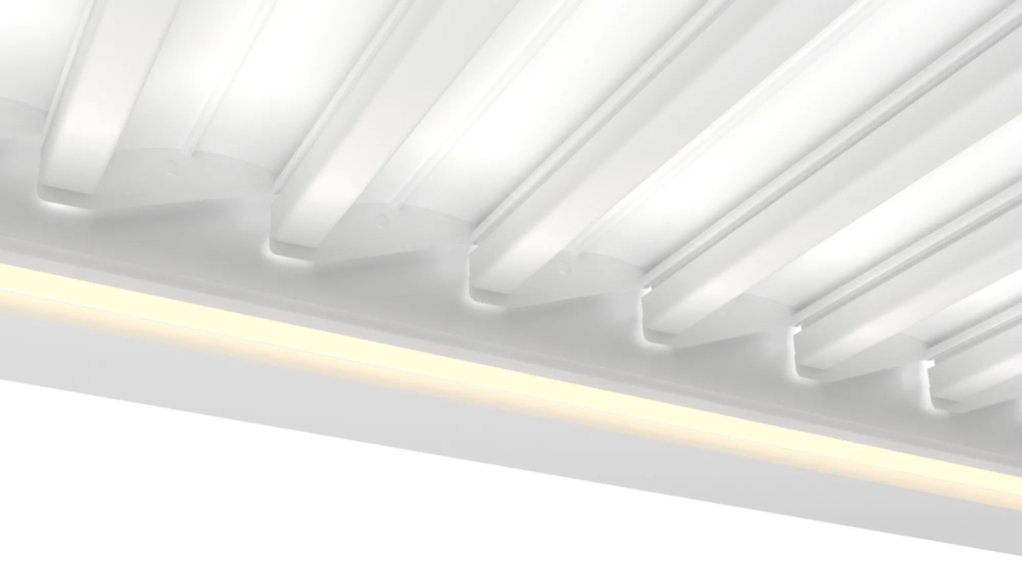 Essence elektrisk LED pergola med lameltag 600x300cm hvid