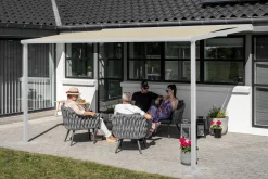 Essence elektrisk pergola markise 400x300cm hvid/creme