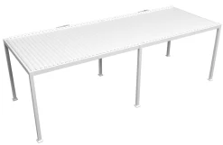 Essence elektrisk pergola med lameltag 600x300cm hvid