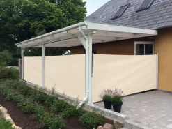 Essence læsejl lukket 400x140cm creme/hvid