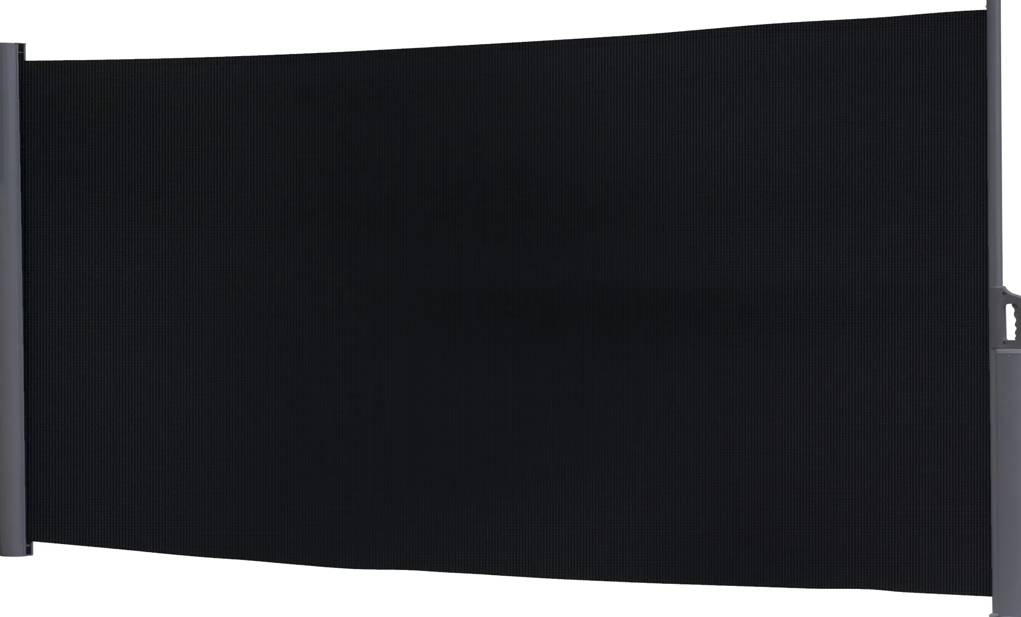 Essence læsejl lukket 400x160cm mesh sort/antracitgrå