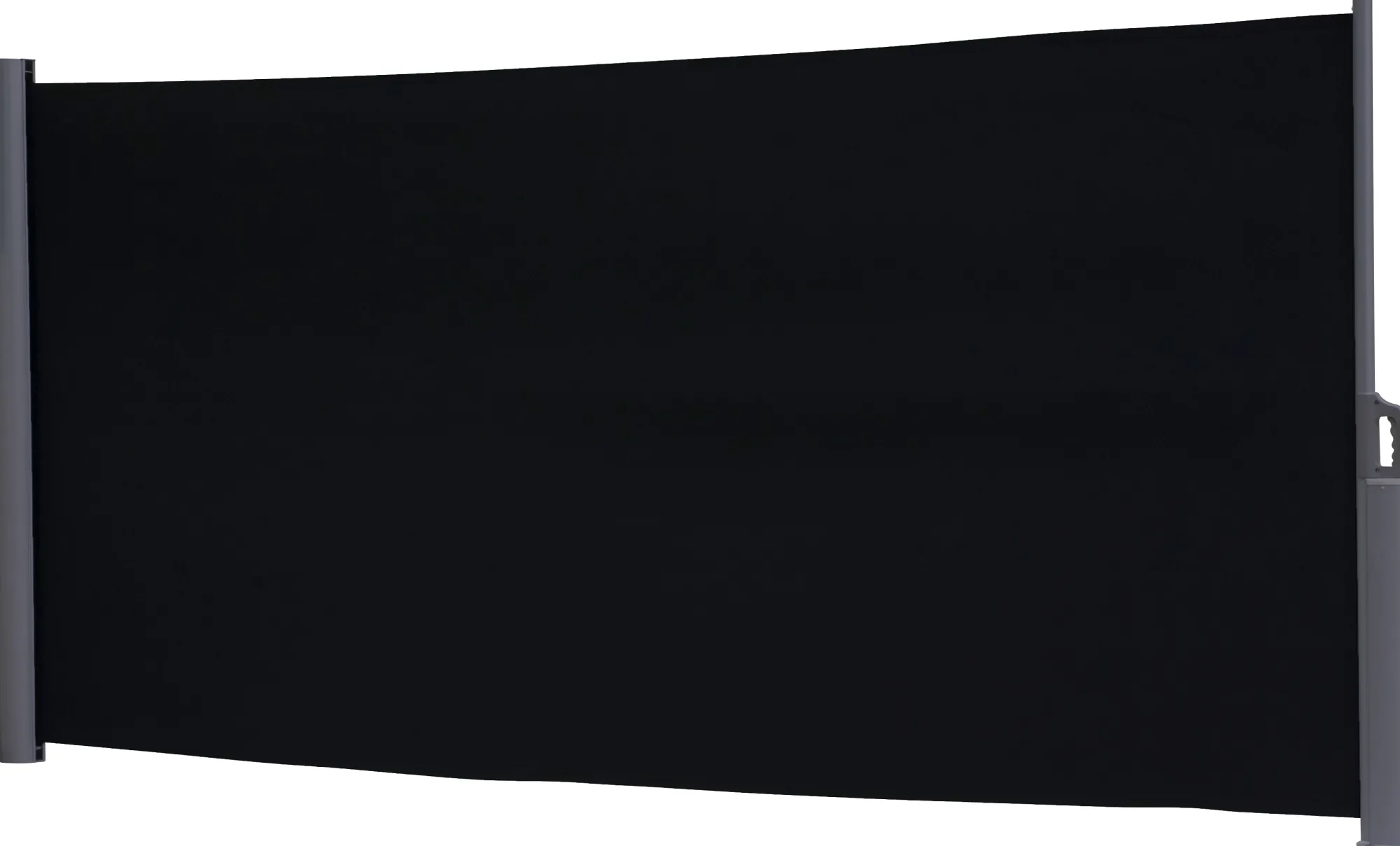 Essence læsejl lukket 500x160cm sort/antracitgrå