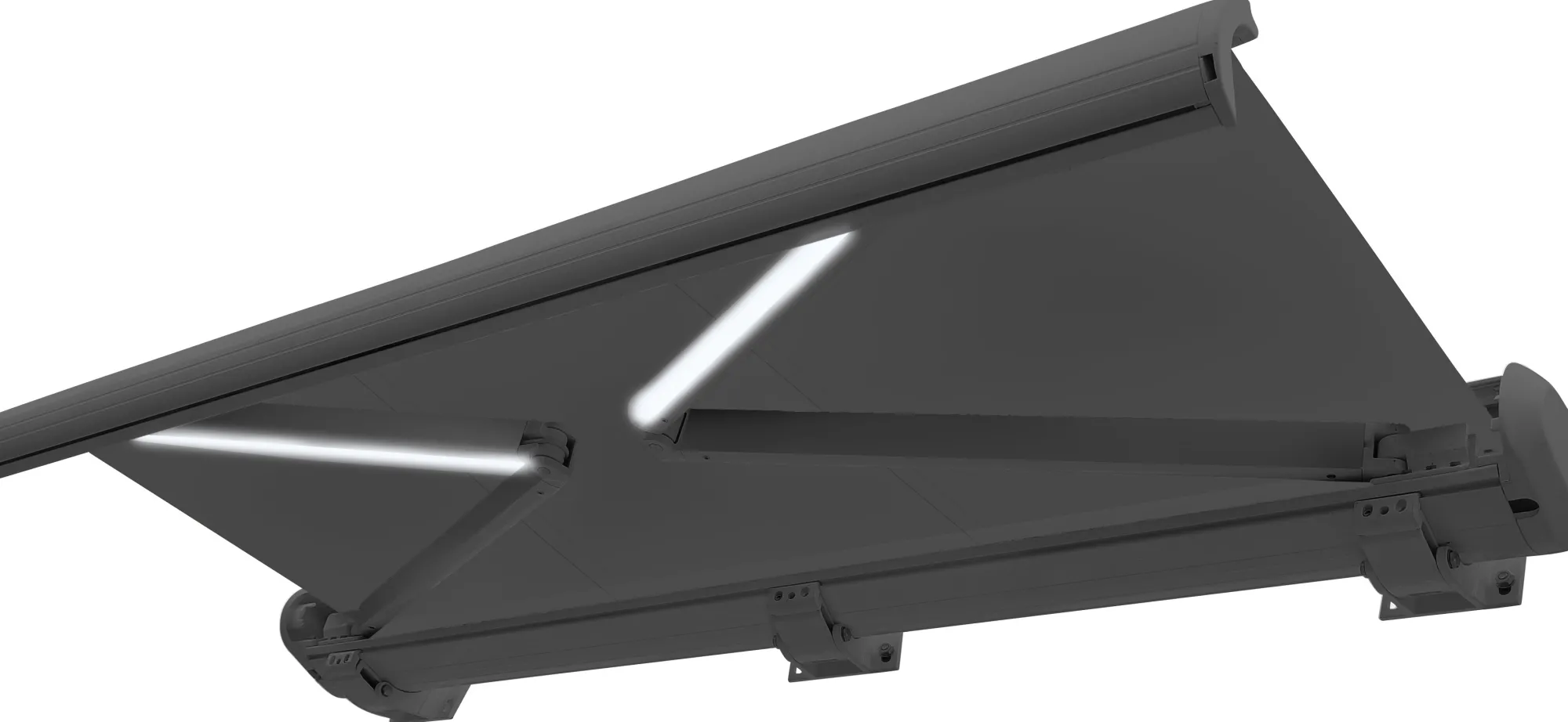 Essence Premium LED lukket 450x300cm antracitgrå/antracitgrå