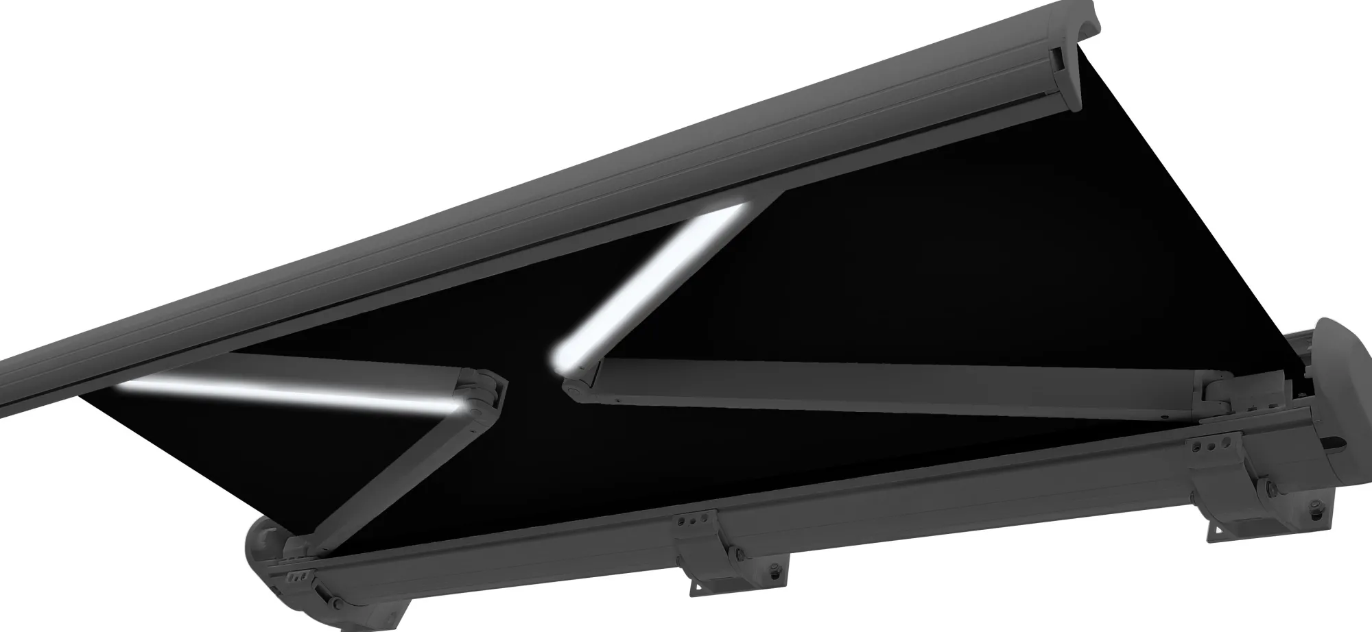 Essence Premium LED lukket 450x300cm sort/antracitgrå