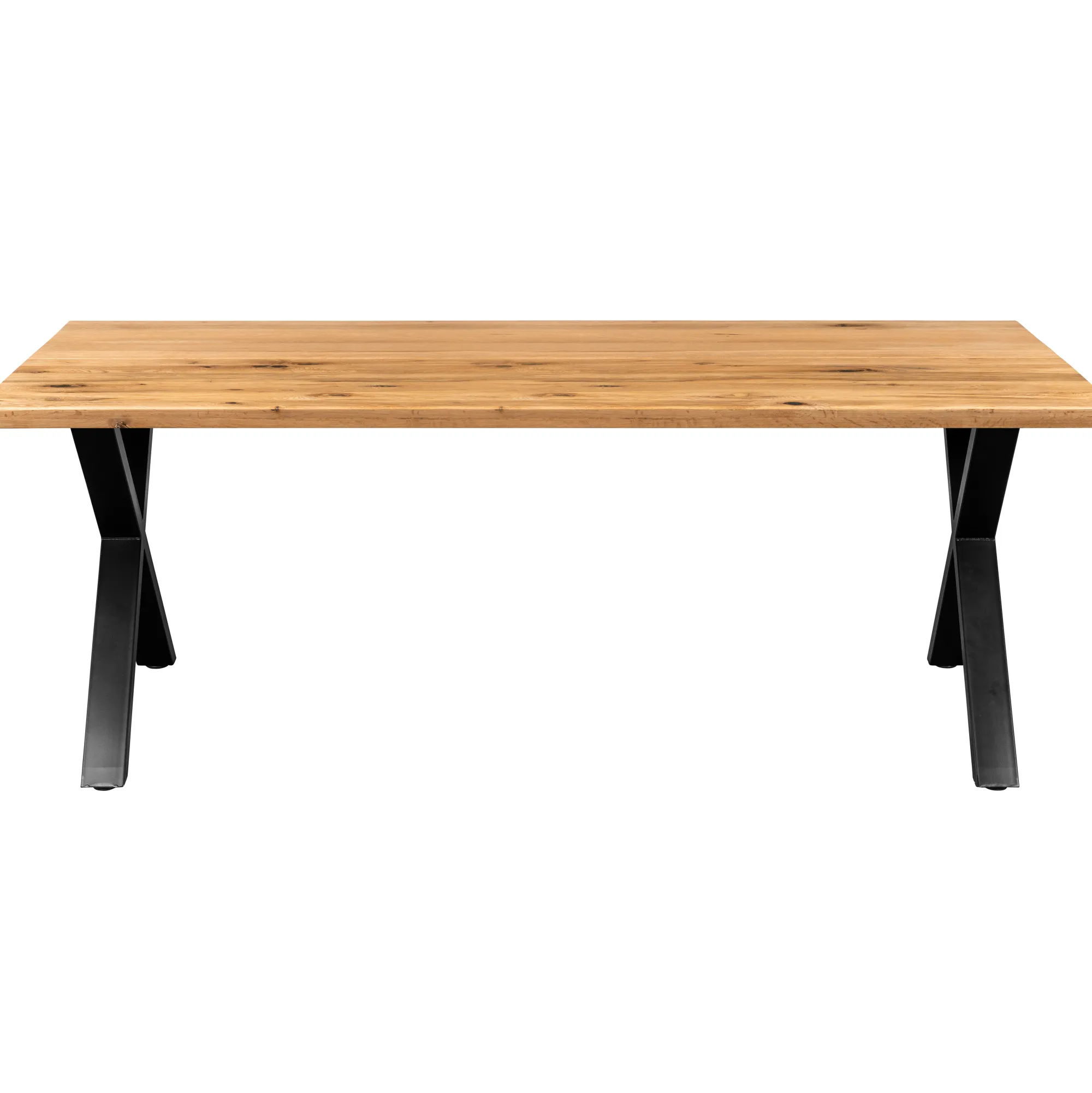 Homeville Firenze med krydsben og 2 planker 200x95x71cm eg natur/sort