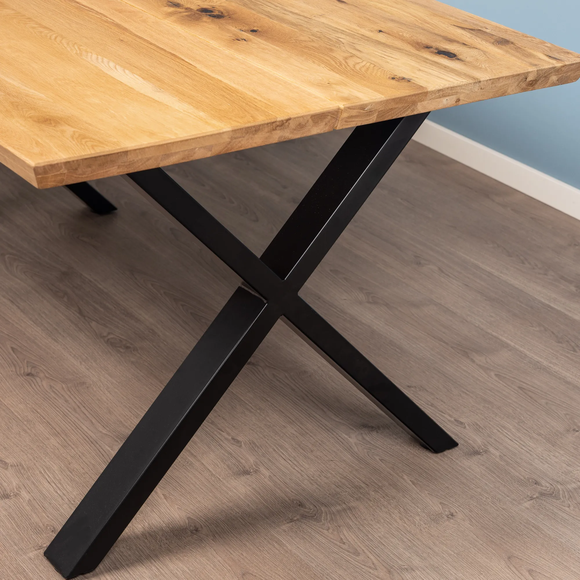 Homeville Firenze med krydsben 160x95x74cm eg natur/sort