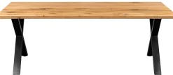 Homeville Firenze med krydsben 200x95x74cm eg natur/sort