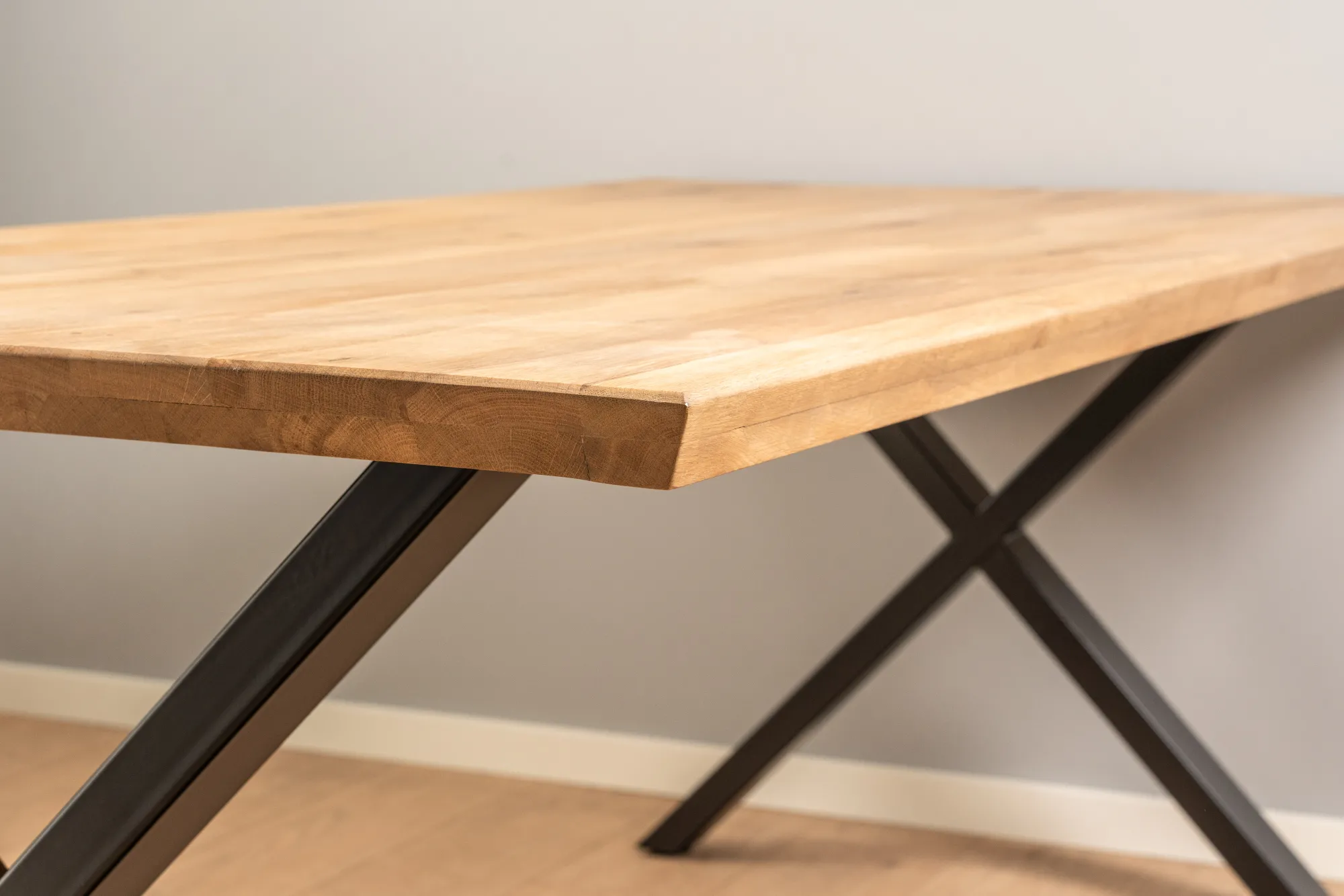 Homeville Firenze med krydsben 200x95x74cm eg natur/sort
