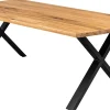 Homeville Firenze med krydsben 200x95x74cm eg natur/sort
