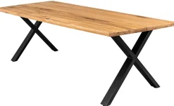 Homeville Firenze med krydsben 220x95x74cm eg natur/sort