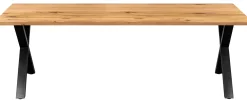 Homeville Firenze med krydsben 220x95x74cm eg natur/sort