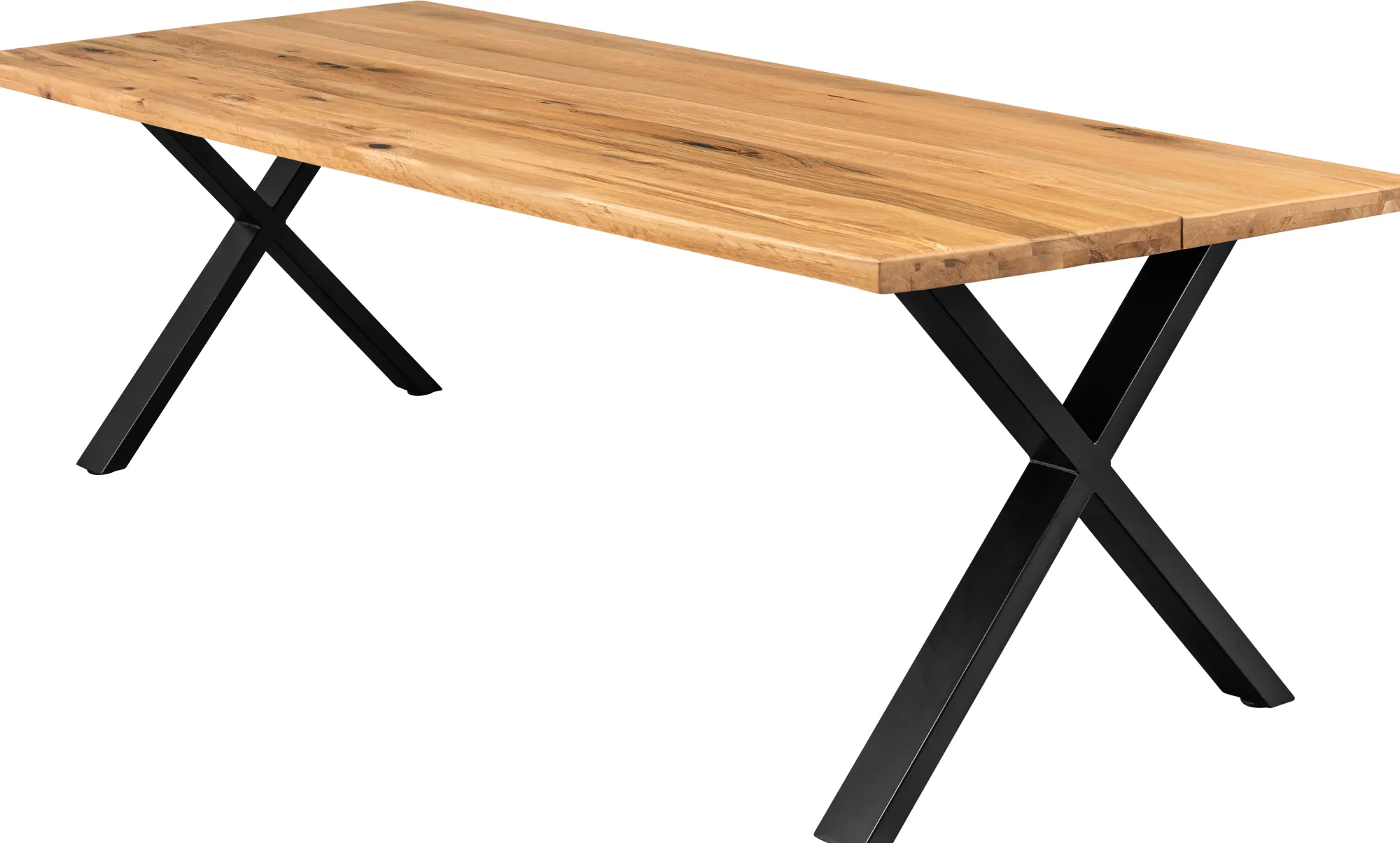 Homeville Firenze med krydsben 240x95x74cm eg natur/sort