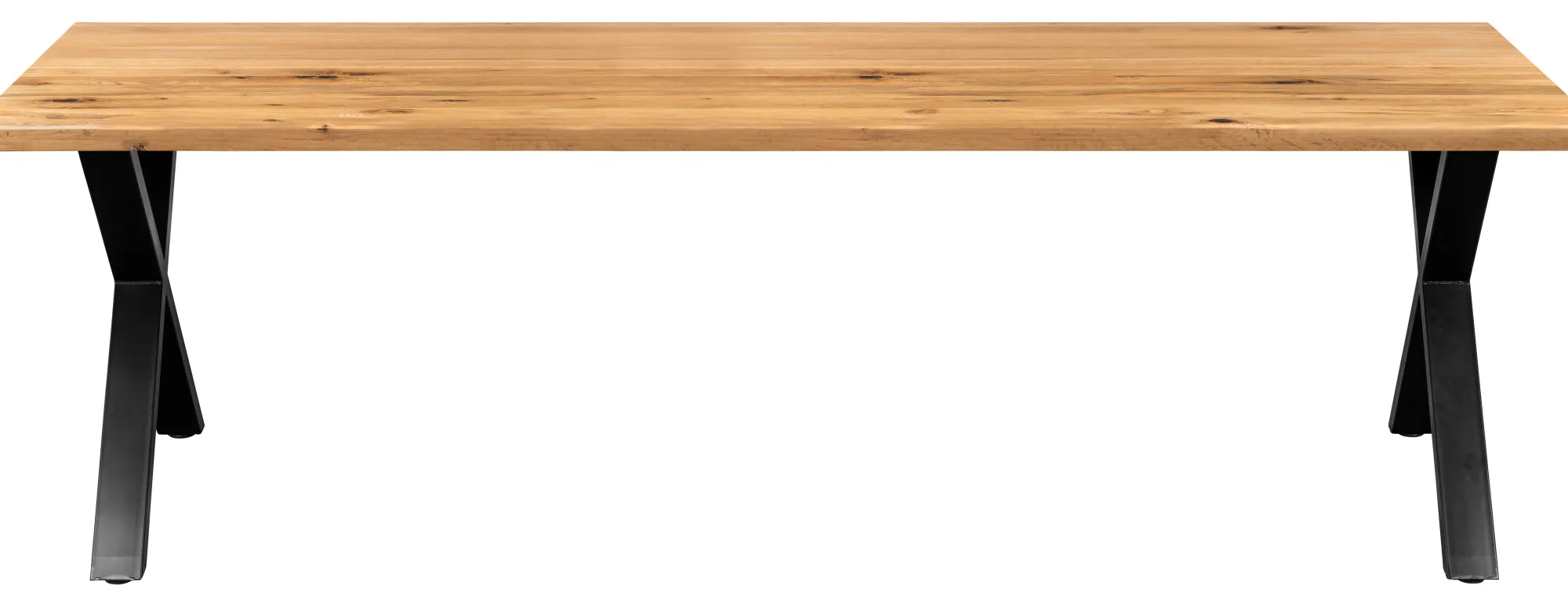 Homeville Firenze med krydsben 240x95x74cm eg natur/sort
