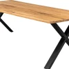 Homeville Firenze med krydsben 240x95x74cm eg natur/sort