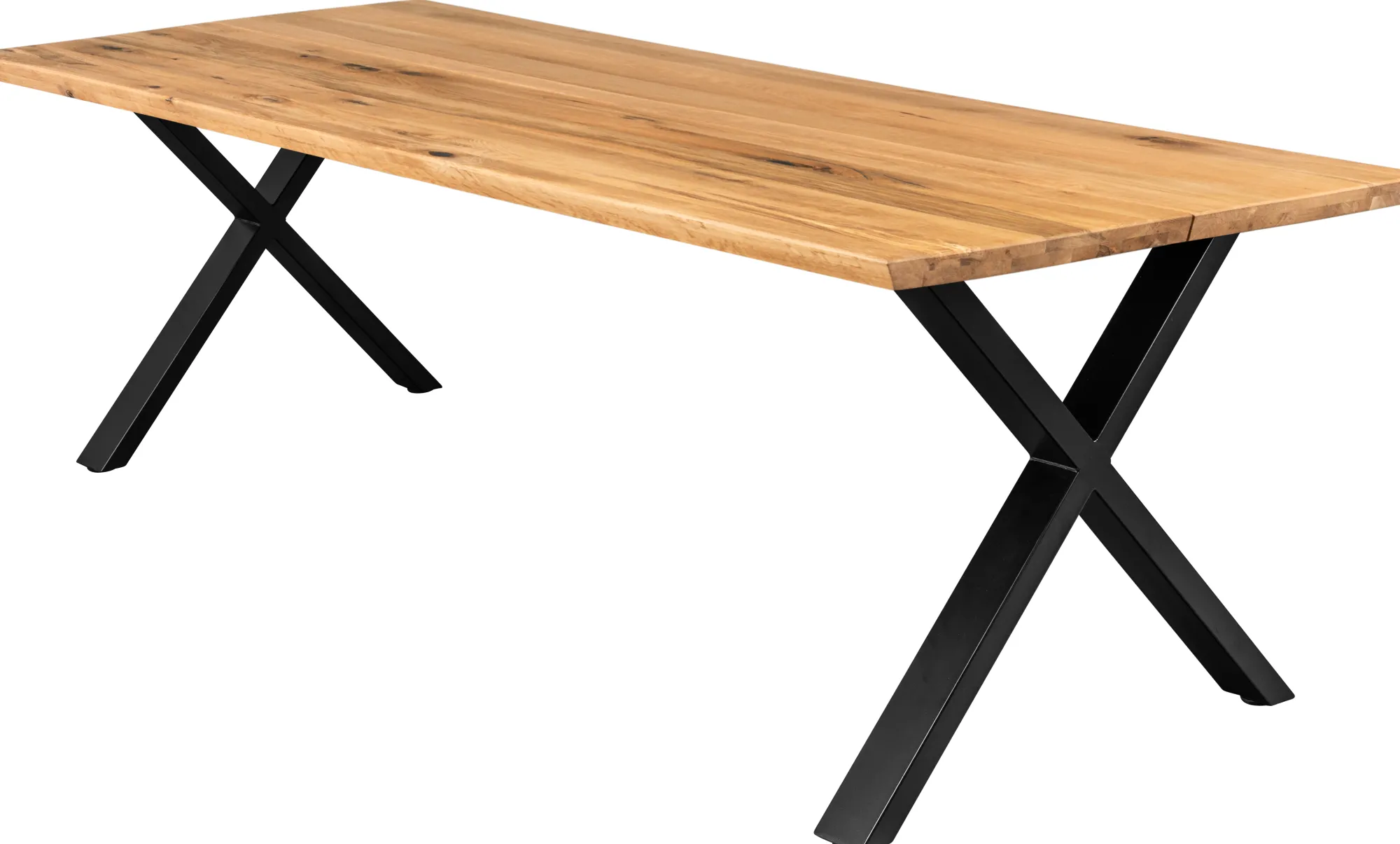 Homeville Firenze med krydsben 240x95x74cm eg natur/sort