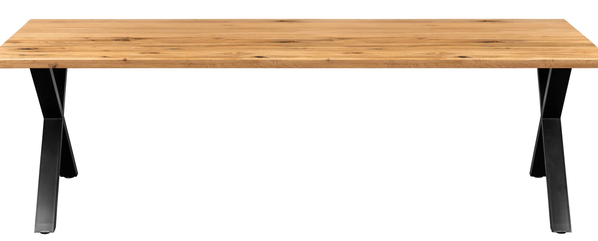 Homeville Firenze med krydsben 240x95x74cm eg natur/sort