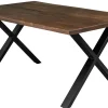 Homeville Firenze med krydsben 160x95x74cm eg smoked/sort