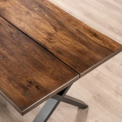 Homeville Firenze med krydsben 160x95x74cm eg smoked/sort