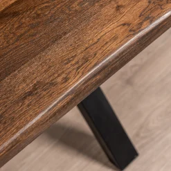 Homeville Firenze med krydsben 160x95x74cm eg smoked/sort