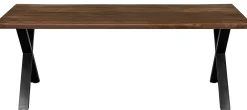 Homeville Firenze med krydsben 200x95x74cm eg smoked/sort
