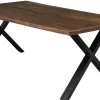 Homeville Firenze med krydsben 200x95x74cm eg smoked/sort