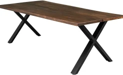 Homeville Firenze med krydsben 220x95x74cm eg smoked/sort
