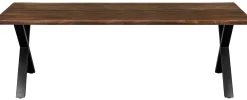 Homeville Firenze med krydsben 220x95x74cm eg smoked/sort